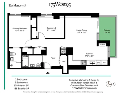 $1,699,000 | 175 West 95th Street, Unit 7B | Upper West Side