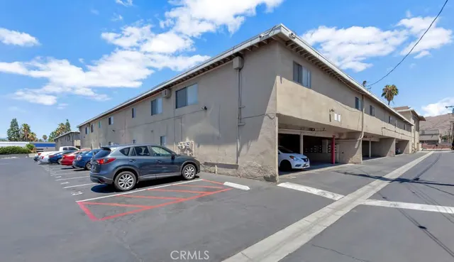 a car parked in front of a house