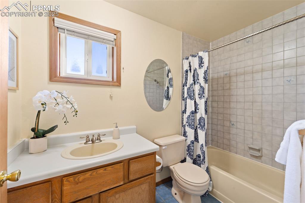 428 Ridge Drive Divide, CO 80814 - Photo 28 of 49 a bathroom with a sink toilet and shower