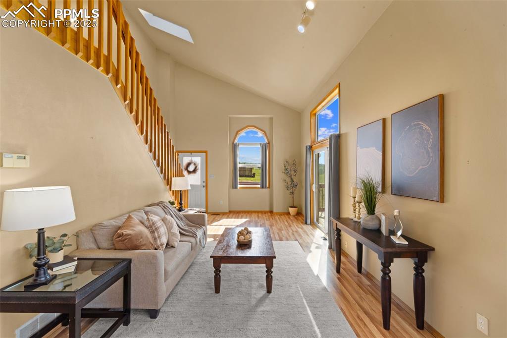 428 Ridge Drive Divide, CO 80814 - Photo 10 of 49 a living room with furniture and a lamp