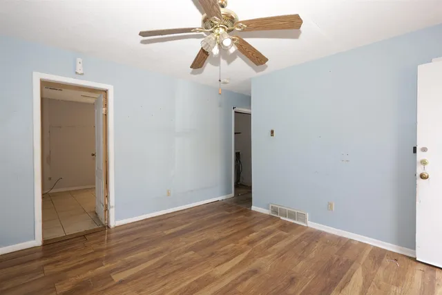 wooden floor in an empty room