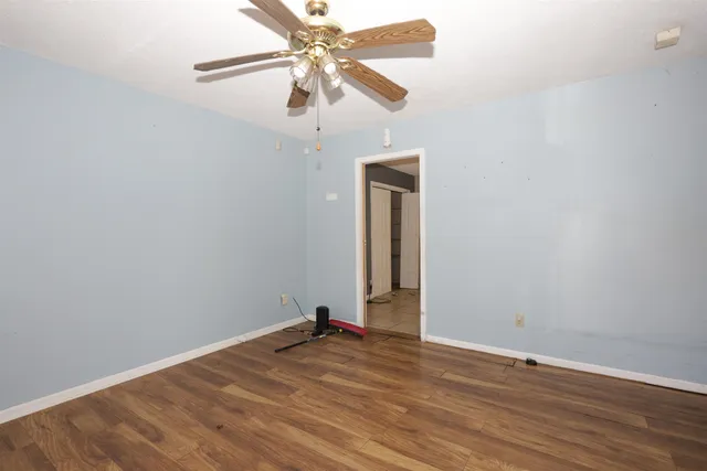 wooden floor in an empty room