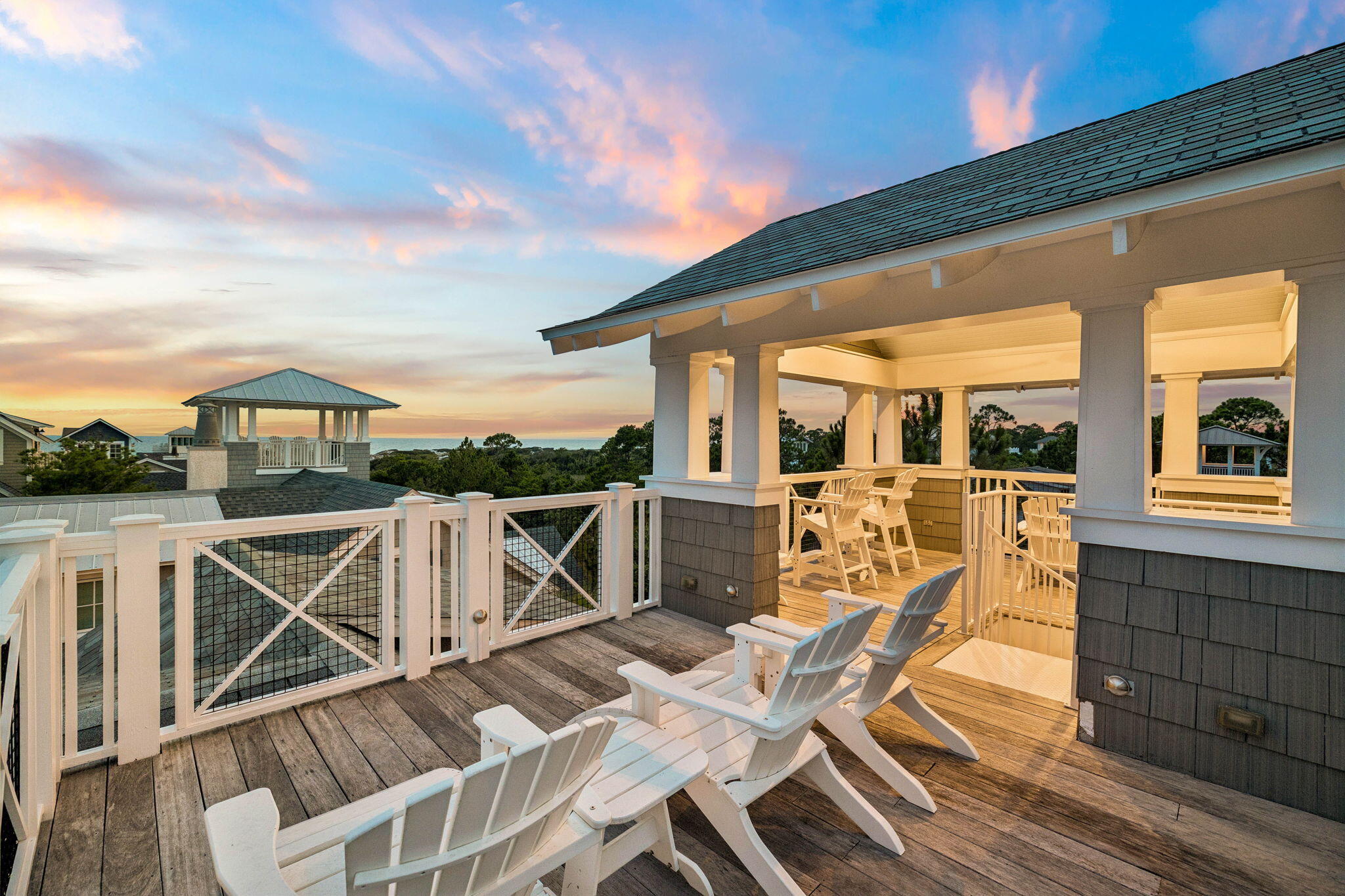 51 Shingle Lane Inlet Beach, FL 32461 - Photo 3 of 71 a view of a chair and tables on the roof deck