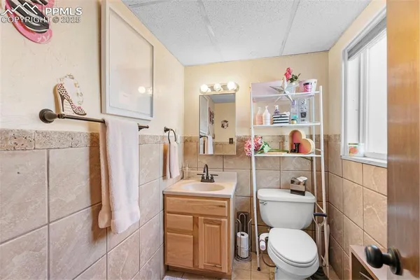 a bathroom with a sink a toilet a mirror and shower