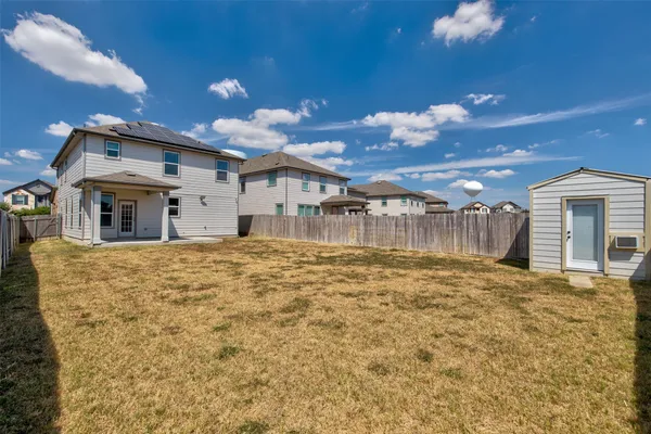 a swimming pool with an outdoor space