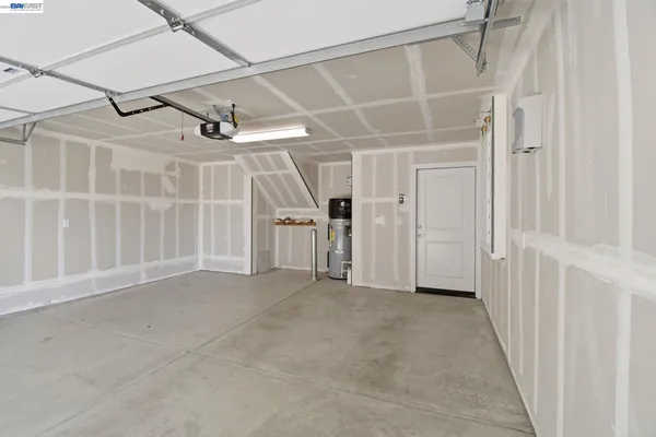 a view of a garage