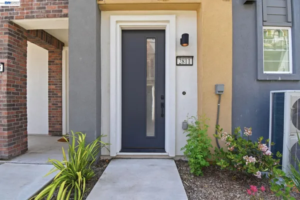 a view of a entryway door of the house
