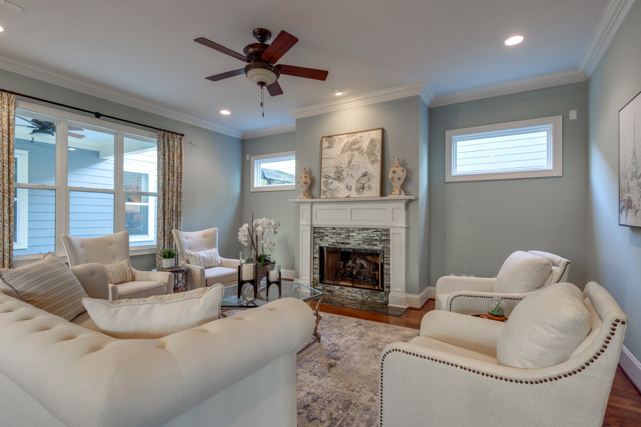 2019 Tabitha Drive Franklin, TN 37064 - Photo 14 of 47 a living room with furniture and a fireplace
