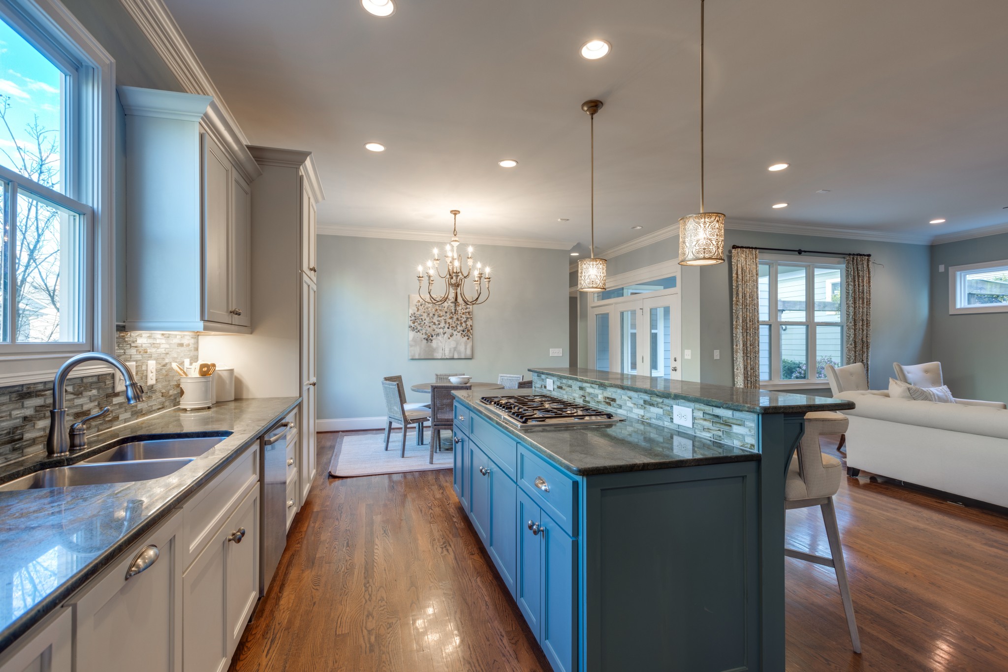 2019 Tabitha Drive Franklin, TN 37064 - Photo 25 of 47 a kitchen with kitchen island granite countertop lots of counter top space
