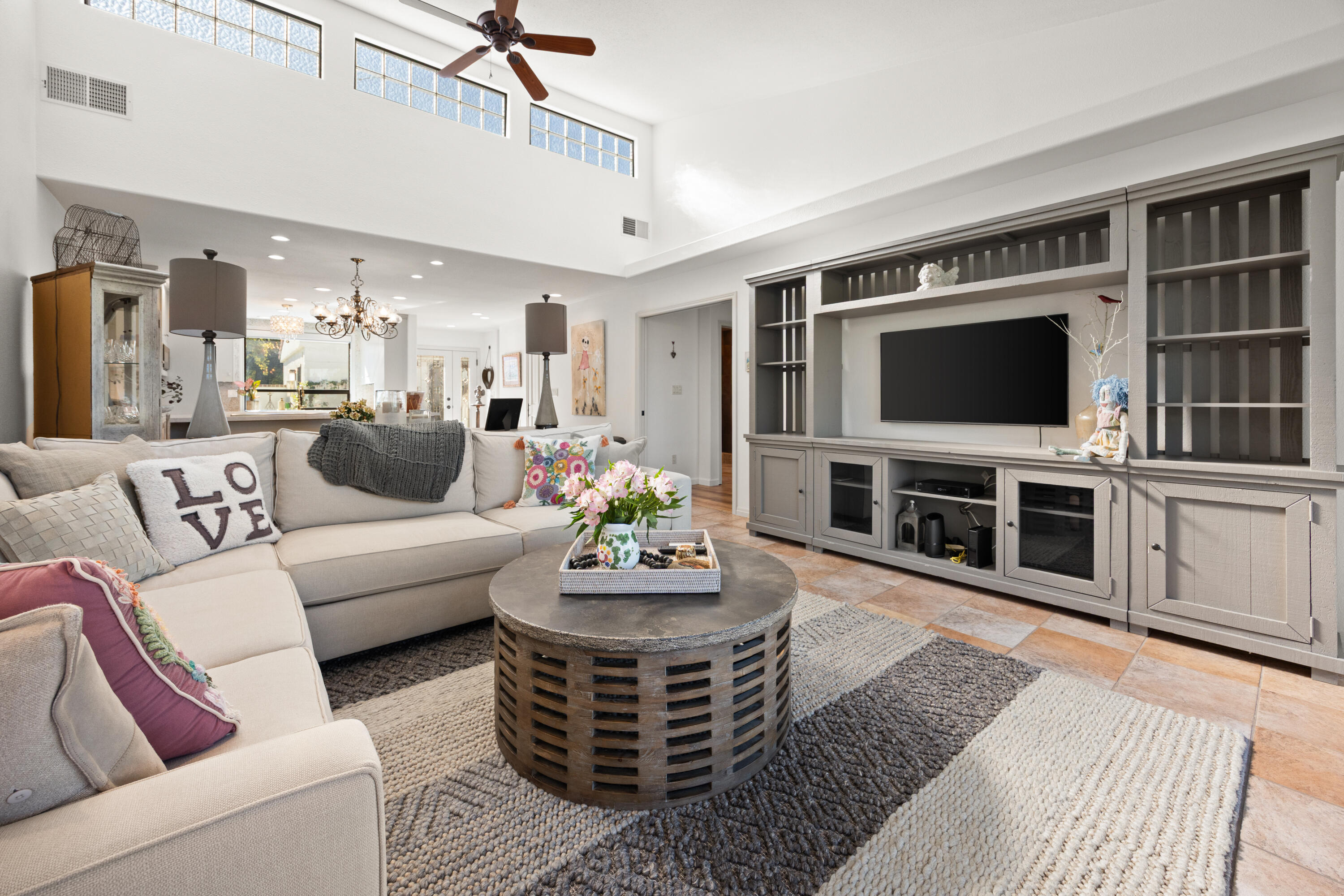 53 Marbella Drive Rancho Mirage, CA 92270 - Photo 4 of 45 a living room with furniture and a flat screen tv