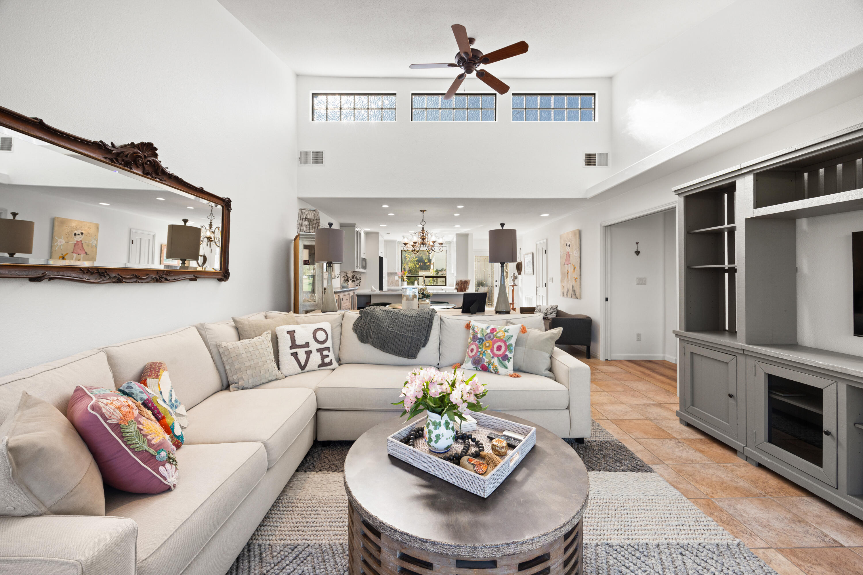 53 Marbella Drive Rancho Mirage, CA 92270 - Photo 5 of 45 a living room with furniture fireplace and a window