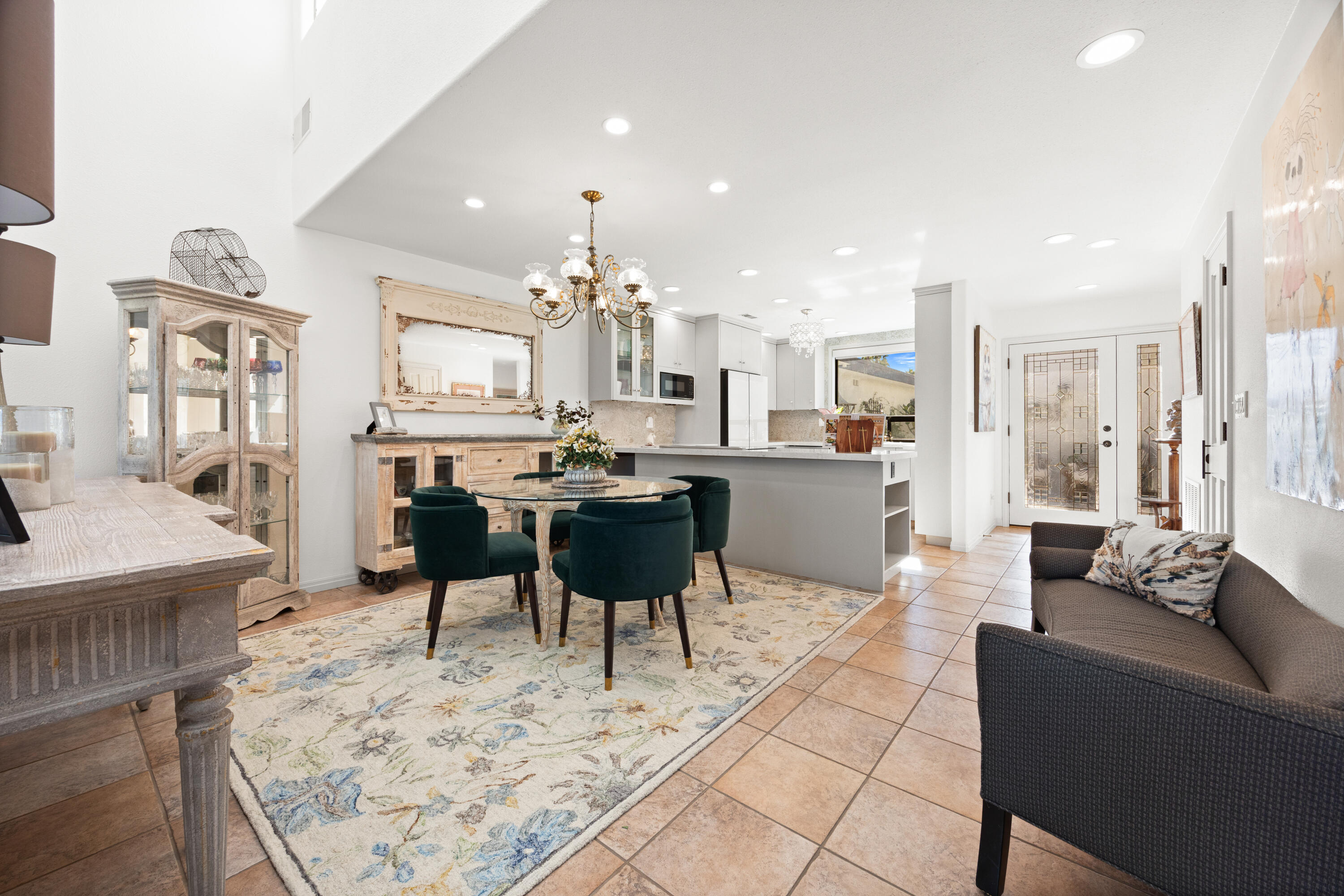 53 Marbella Drive Rancho Mirage, CA 92270 - Photo 8 of 45 a living room with furniture and kitchen view