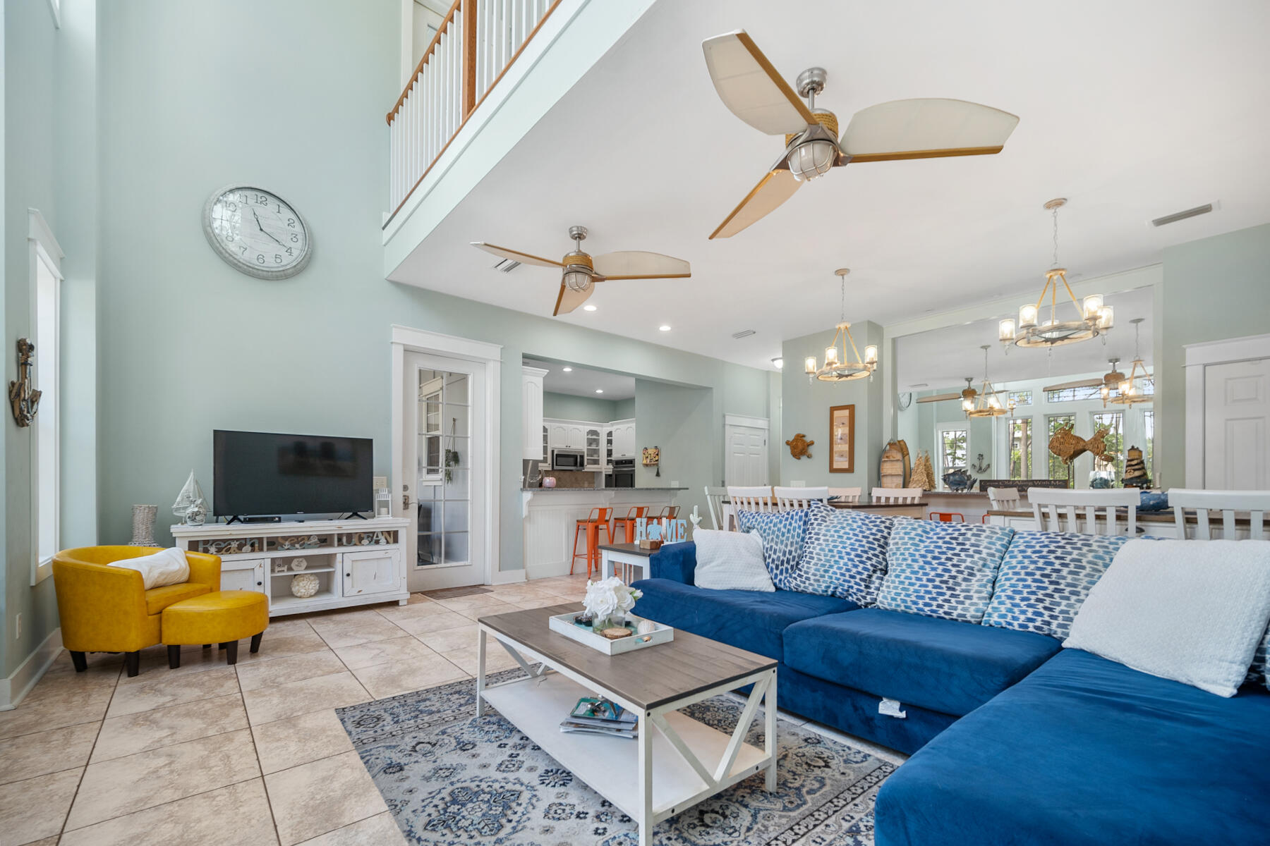 56 Dune Ridge Road Santa Rosa Beach, FL 32459 - Photo 13 of 65 a living room with furniture and a flat screen tv
