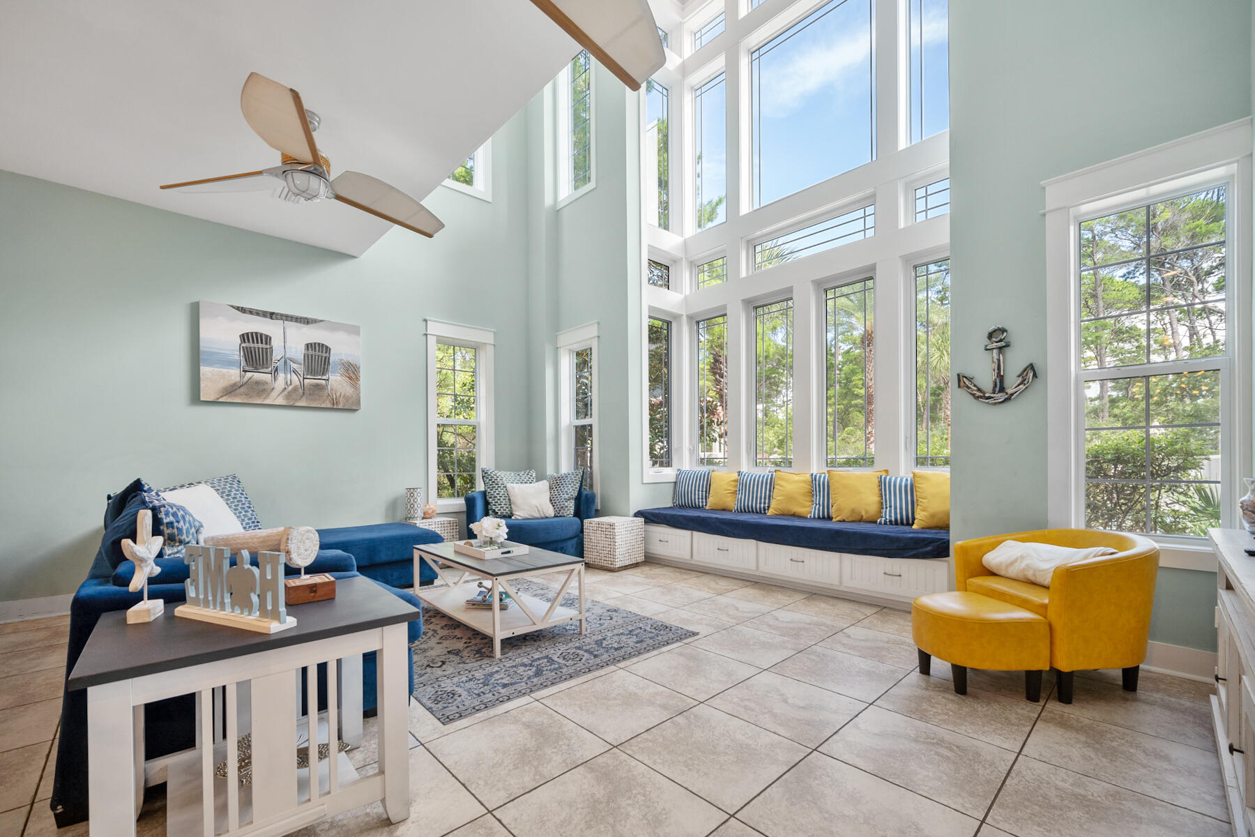 56 Dune Ridge Road Santa Rosa Beach, FL 32459 - Photo 10 of 65 a living room with furniture and a large window