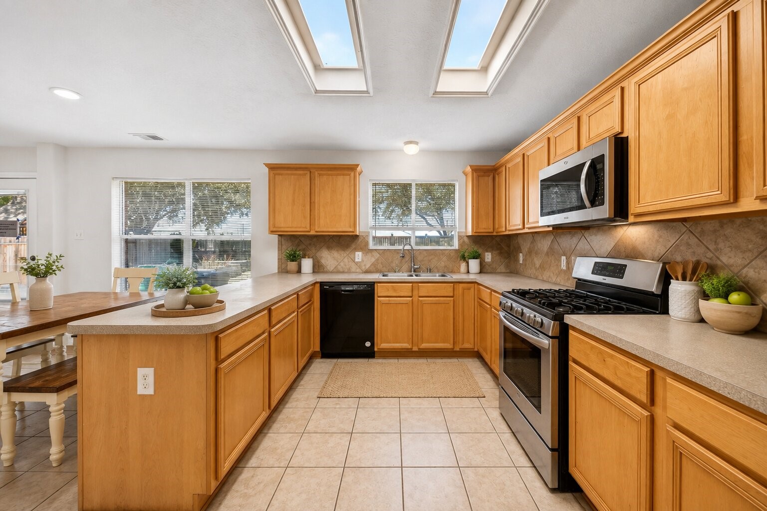 19806 Millstone Ridge Lane Katy, TX 77449 - Photo 12 of 41 virtually staged- kitchen