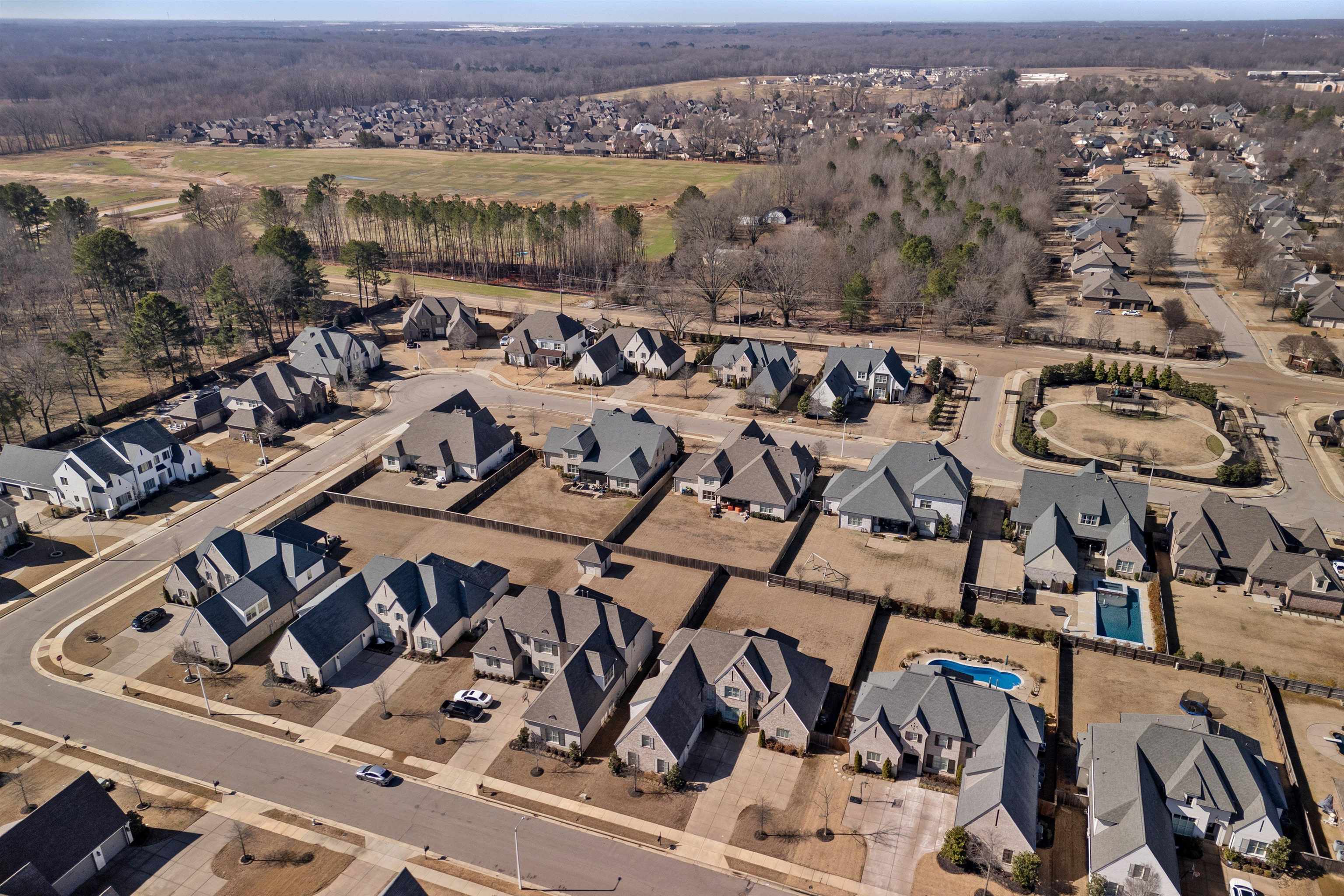 4757 Carousel Lane Collierville, TN 38017 - Photo 39 of 39 Aerial overview of property's location featuring nearby suburban area