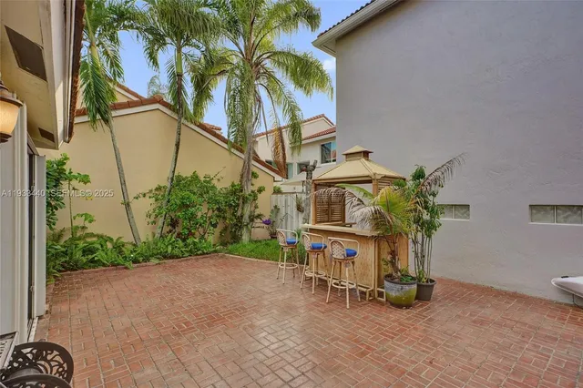 a view of a garage with furniture