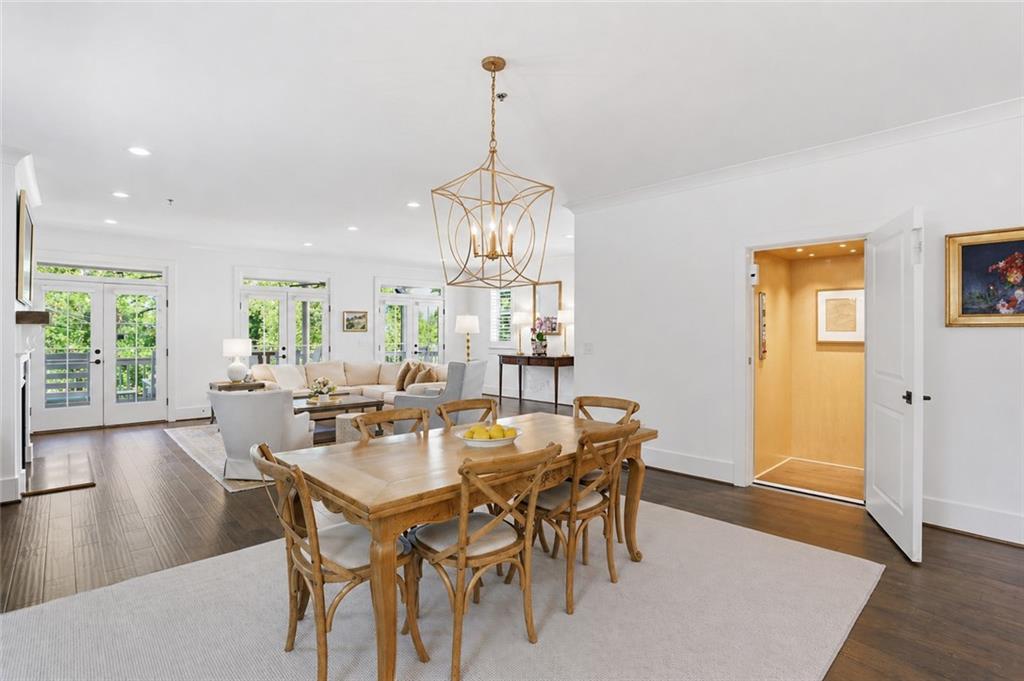 138 Rigby Street Northeast Marietta, GA 30060 - Photo 13 of 39 a view of a dining room with furniture window and wooden floor