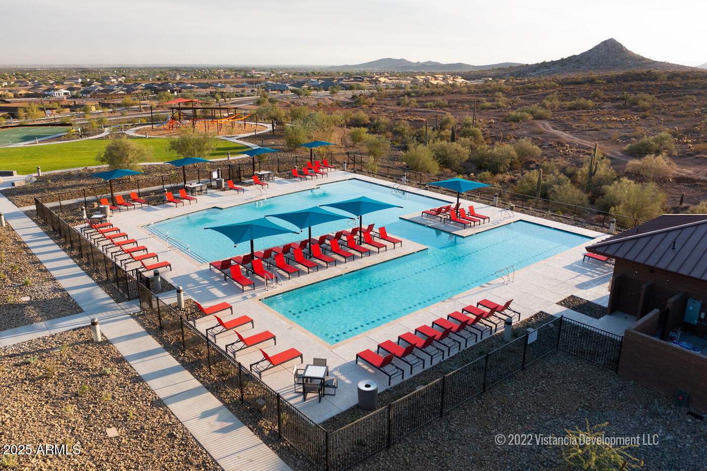 13423 West Eagle Feather Road Peoria, AZ 85383 - Photo 10 of 30 a outdoor space with lots of furniture and mountain view