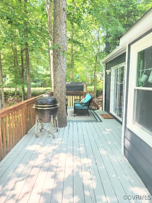 7000 Deer Run Lane Midlothian, VA 23112 - Photo 24 of 27 a deck view with a seating space