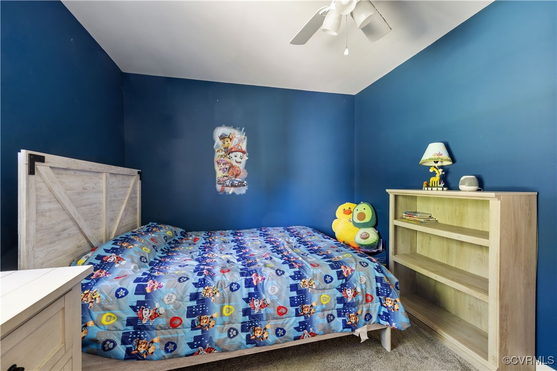 204 Pine Street Jarratt, VA 23867 - Photo 18 of 25 Carpeted bedroom featuring a ceiling fan