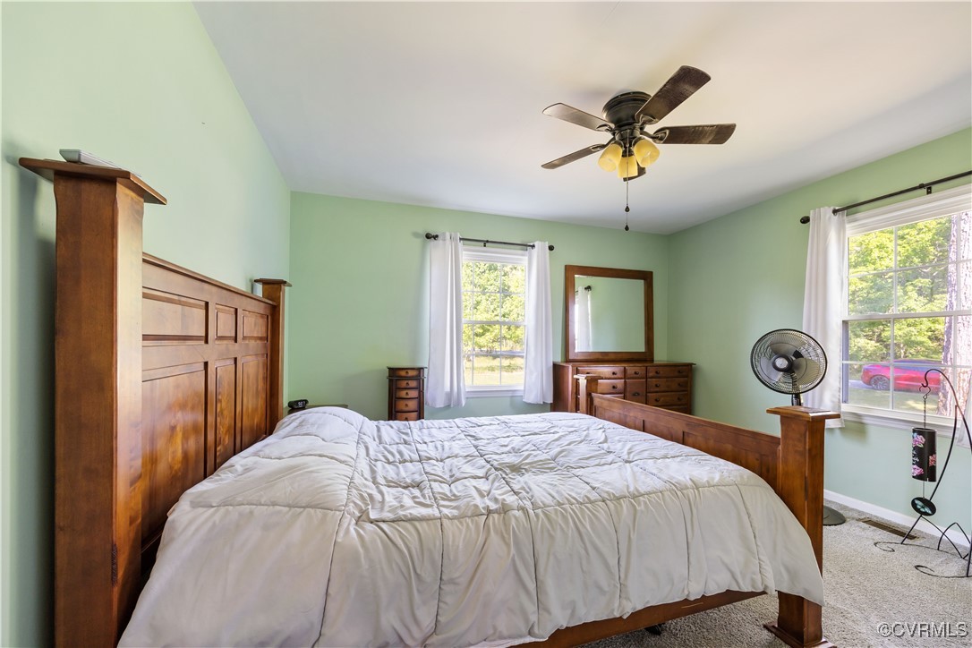204 Pine Street Jarratt, VA 23867 - Photo 19 of 25 Bedroom with baseboards, carpet flooring, ceiling