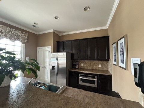 312 Mapleton Alley Hermitage, TN 37076 - Photo 47 of 49 a kitchen with granite countertop a refrigerator and a sink