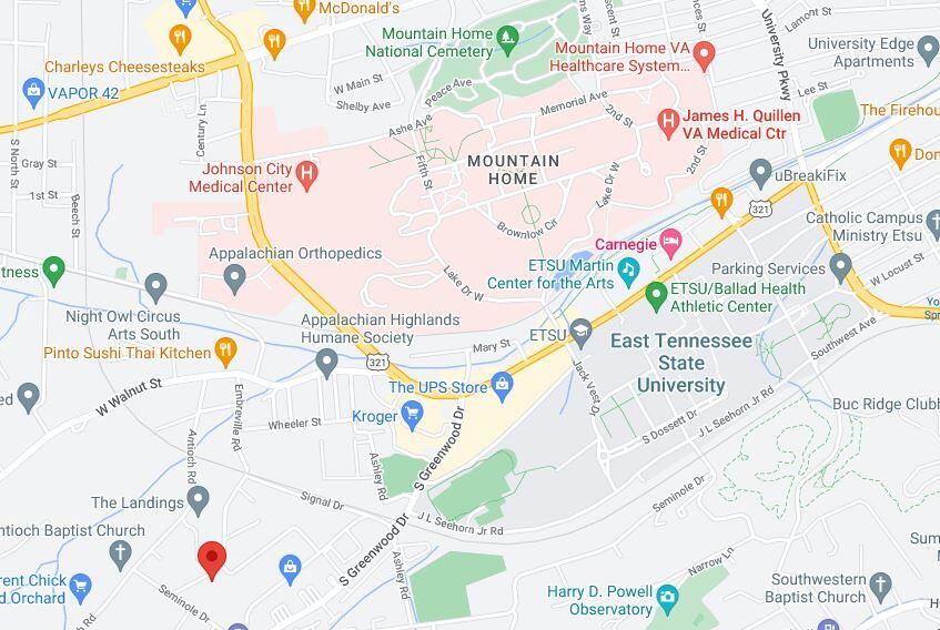 1103 Embreville Road Johnson City, TN 37604 - Photo 44 of 45 area map