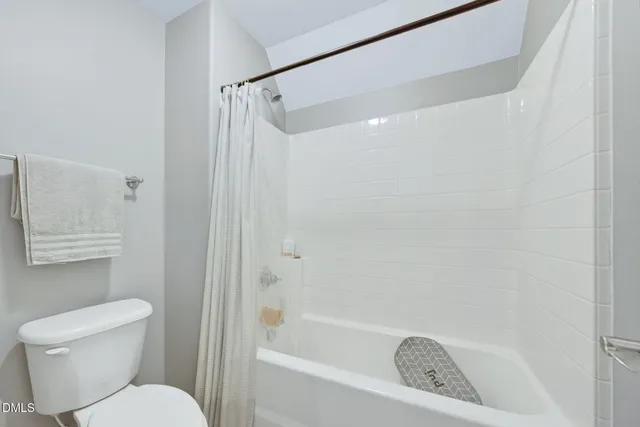 a bathroom with a toilet and a bathtub