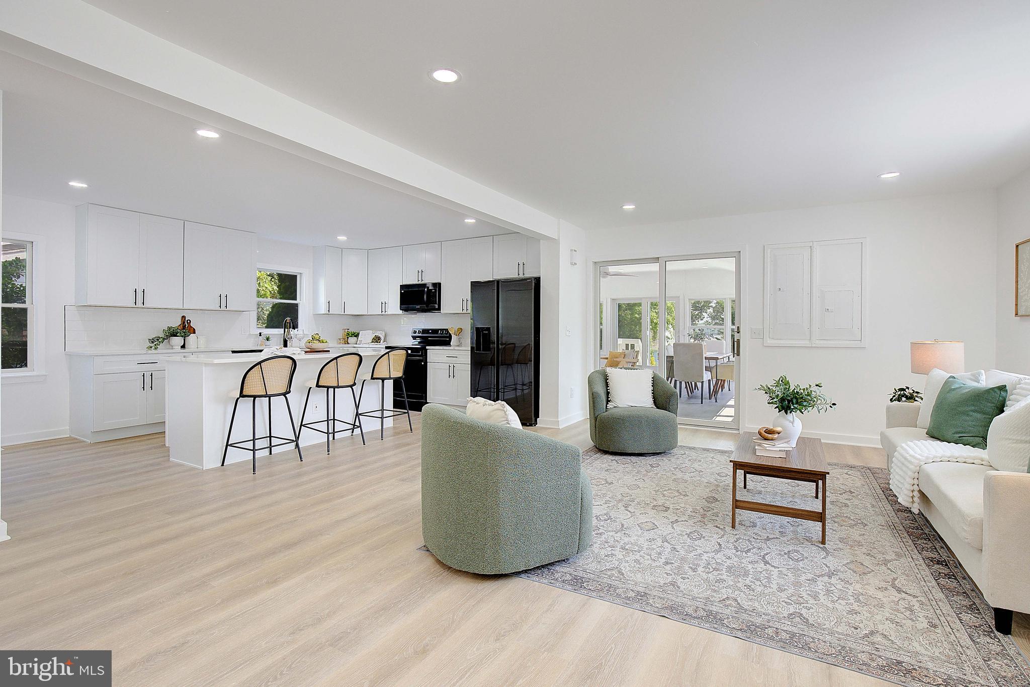 Family Room open to Kitchen