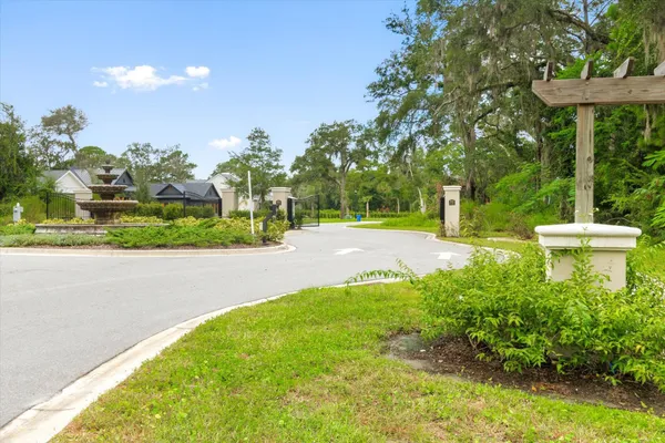 a view of a lake with a city