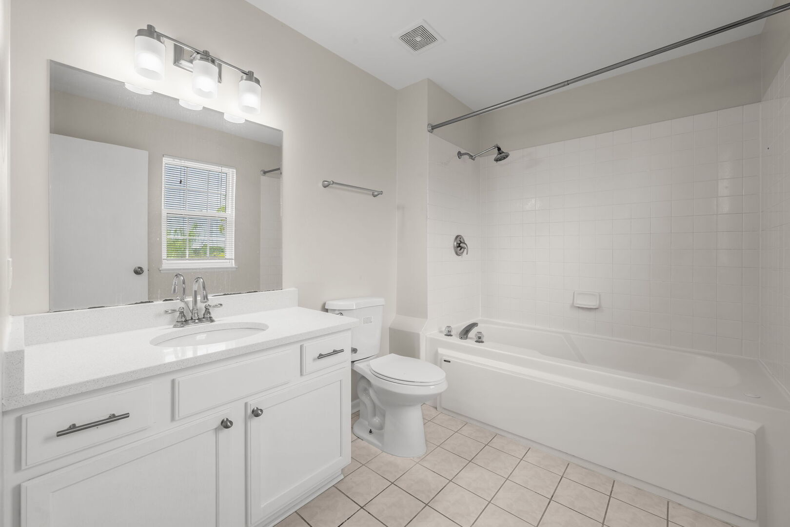 4508 Azalea Avenue Monee, IL 60449 - Photo 17 of 26 a bathroom with a granite countertop sink a toilet and shower