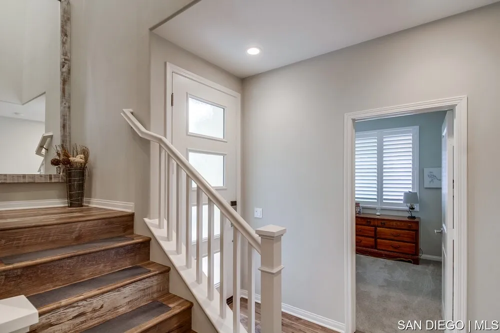 8532 Boulder Way Santee, CA 92071 - Photo 8 of 54 a view of entryway and hall with wooden floor