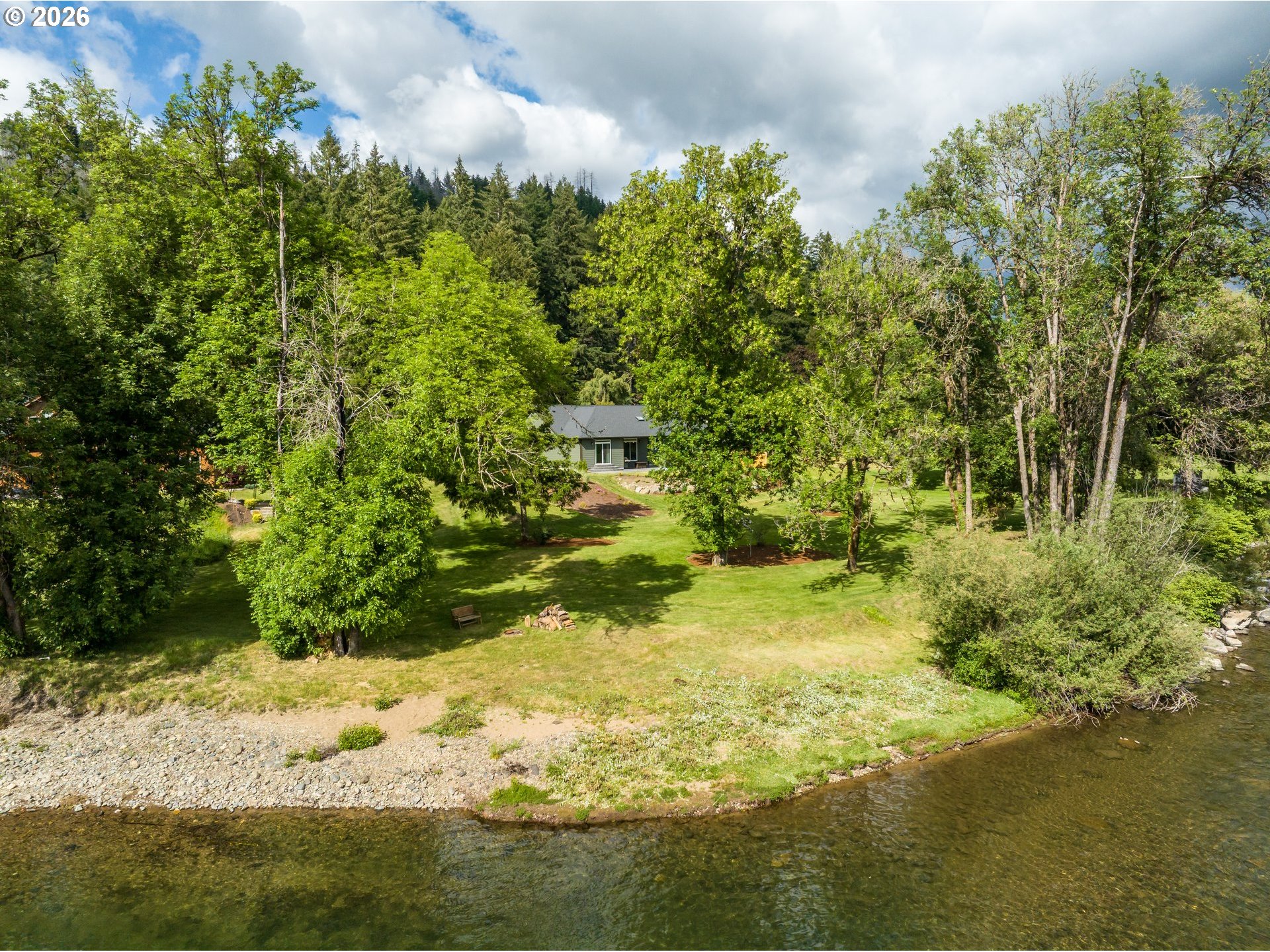 45542 South Gate Creek Road Vida, OR 97488 - Photo 21 of 46 a view of a yard
