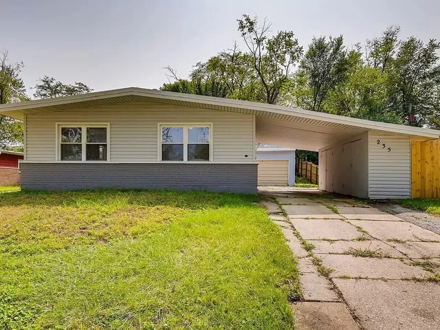 a backyard of a house