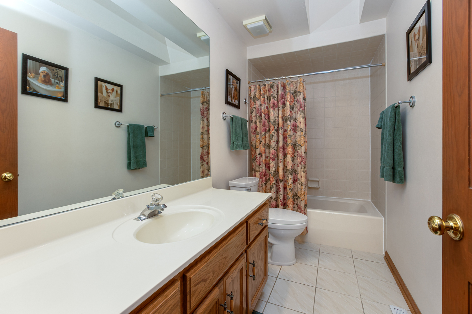 29W220 Oak Knoll Road West Chicago, IL 60185 - Photo 17 of 24 a bathroom with a sink a toilet and shower