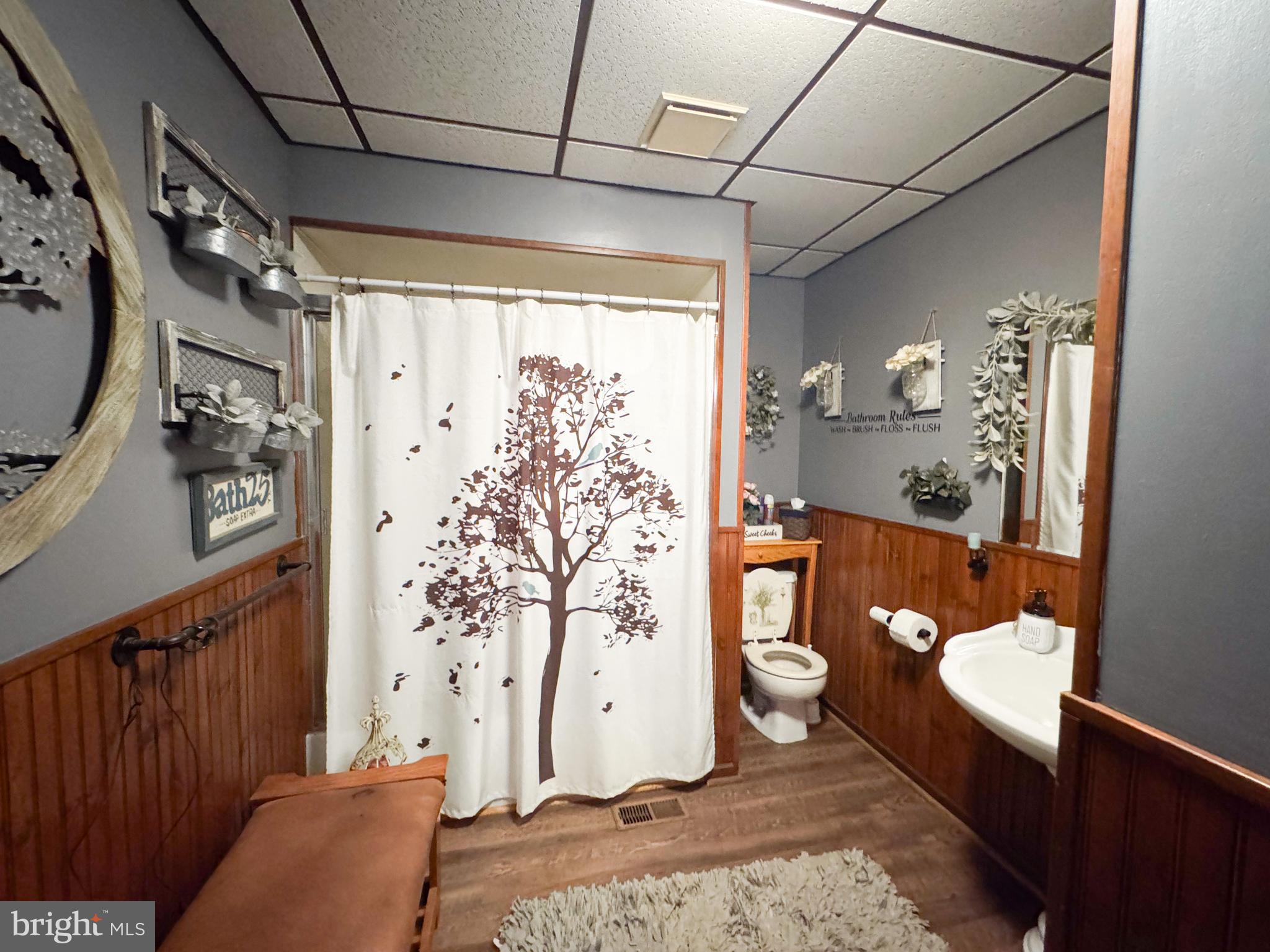 12522 Bakers Hollow Road Hesston, PA 16647 - Photo 15 of 72 a bathroom with a toilet sink and shower