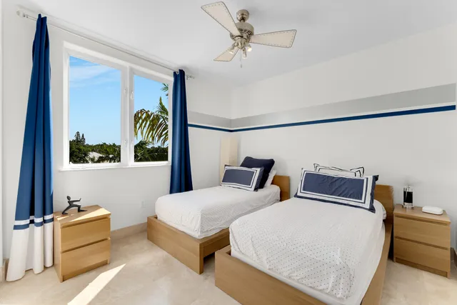 a view of a building with a garden