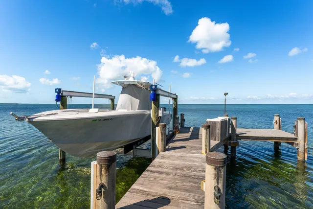 an aerial view of a house with a garden and a yard