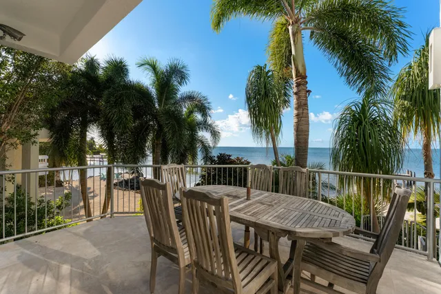 a view of a lake with a garden