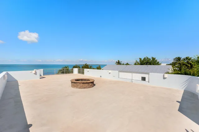 a view of a city and ocean view