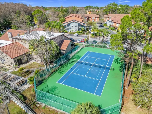 an aerial view of a