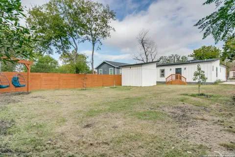 a backyard of a house