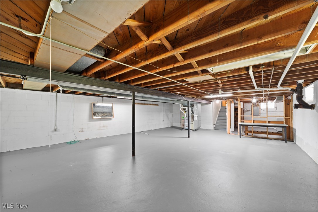 792 Miner Road Cleveland, OH 44143 - Photo 23 of 35 Large Unfinished Basement