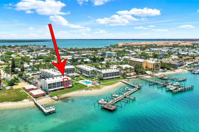 an aerial view of a with a swimming pool patio and entertaining space