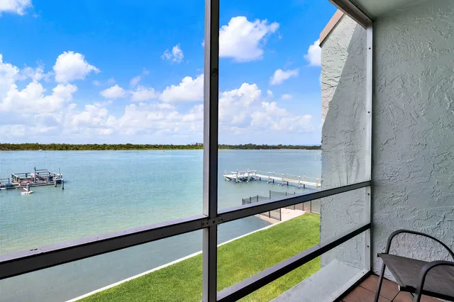 a view of ocean from a balcony