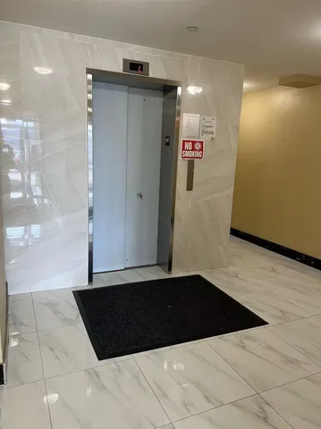 a view of a elevator