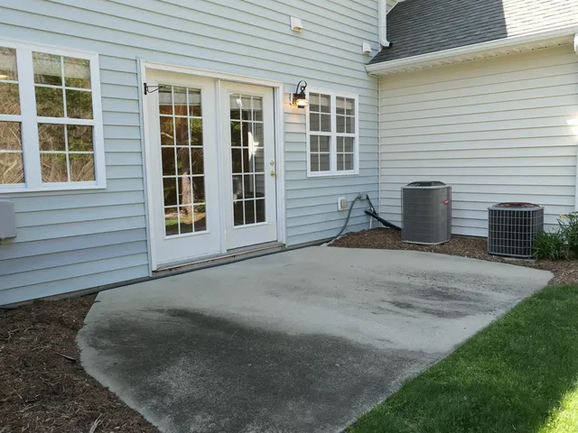 a house view with a backyard space