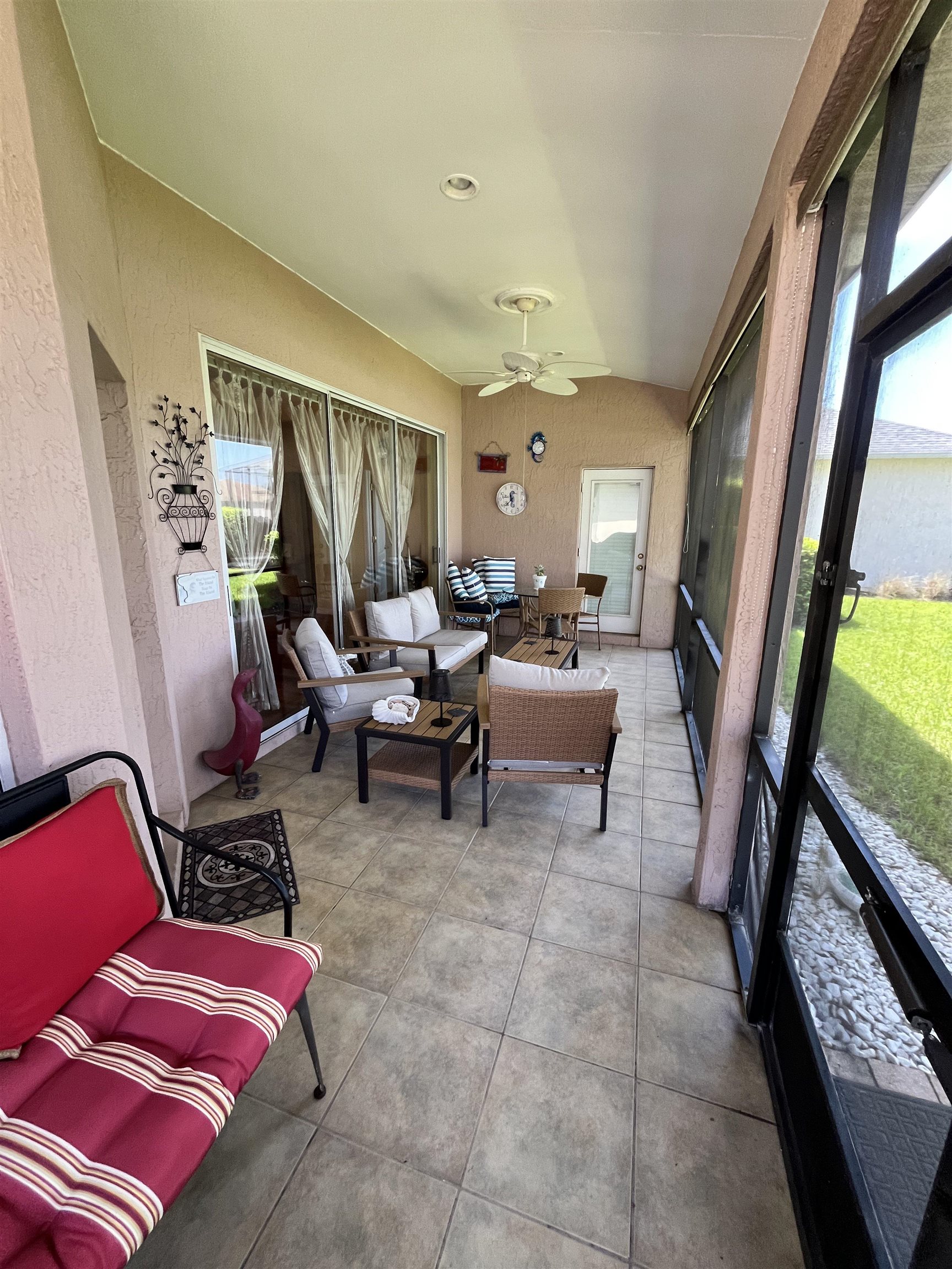 613 Casa Fuerta Lane St. Augustine, FL 32080 - Photo 14 of 23 a living room with furniture and a fireplace
