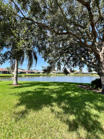 a view of backyard with green space